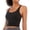 Black, variant on Women’s Cross Back Bra , Built-in Bra Athletic Crop Top, Lightweight Support Sleeveless Workout Top for Yoga Gym Running Daily Wear
