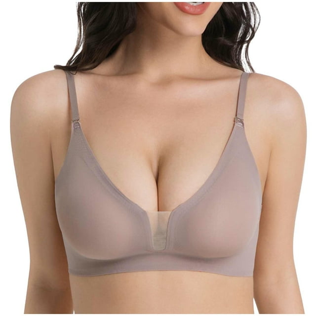 Tauxra Seamless Bra for Women, Removable Pads, Wireless Bra, Pullover, Sling Support, All Day Wear, Smooth Look