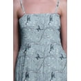 thumbnail image 4 of Bimba Blossom & Goldfinch Bird Print Women Long Maxi Tube Smocked Bodice Dress-X-Small, 4 of 7