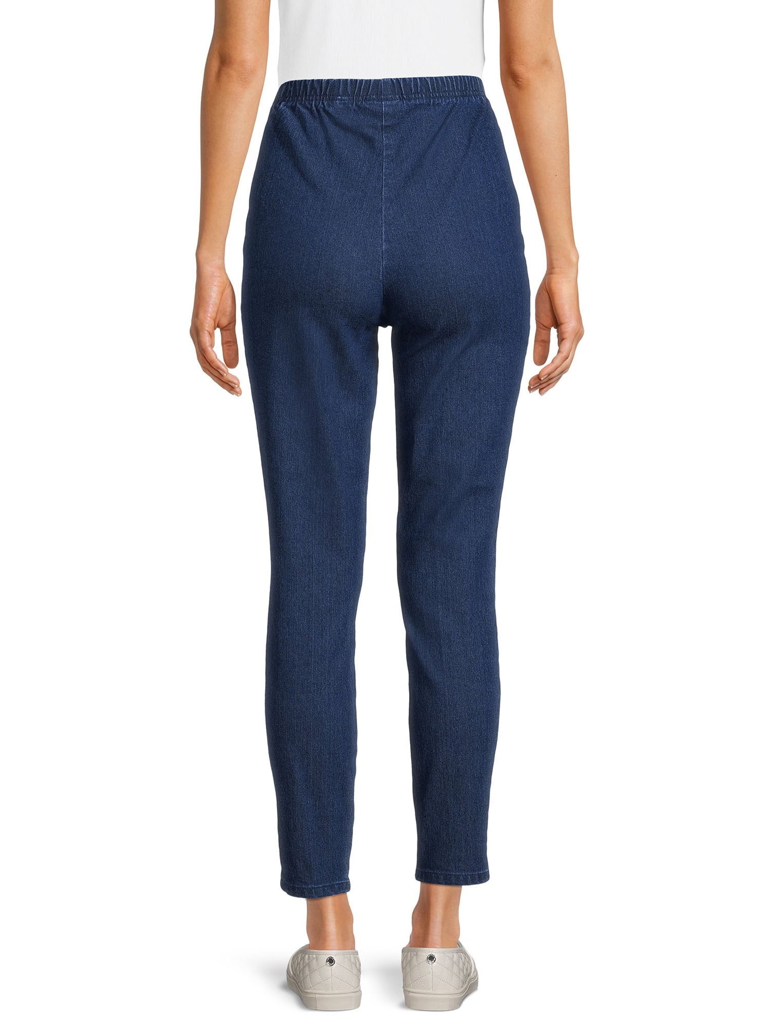 RealSize Womens Two-Pocket Stretch Pull-On Pants, also in Petite, 2 Pack