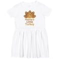 thumbnail image 3 of Inktastic Mama's Little Turkey Thanksgiving Baby Girls Toddler Dress, 3 of 5