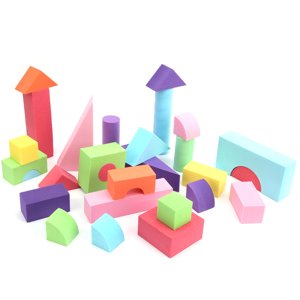 LYUMO EVA Foam Building Blocks Educational Multi‑Colored Stacking Construction Toys for Kids S,Stacking Blocks,Kids Multi‑Colored Building Blocks