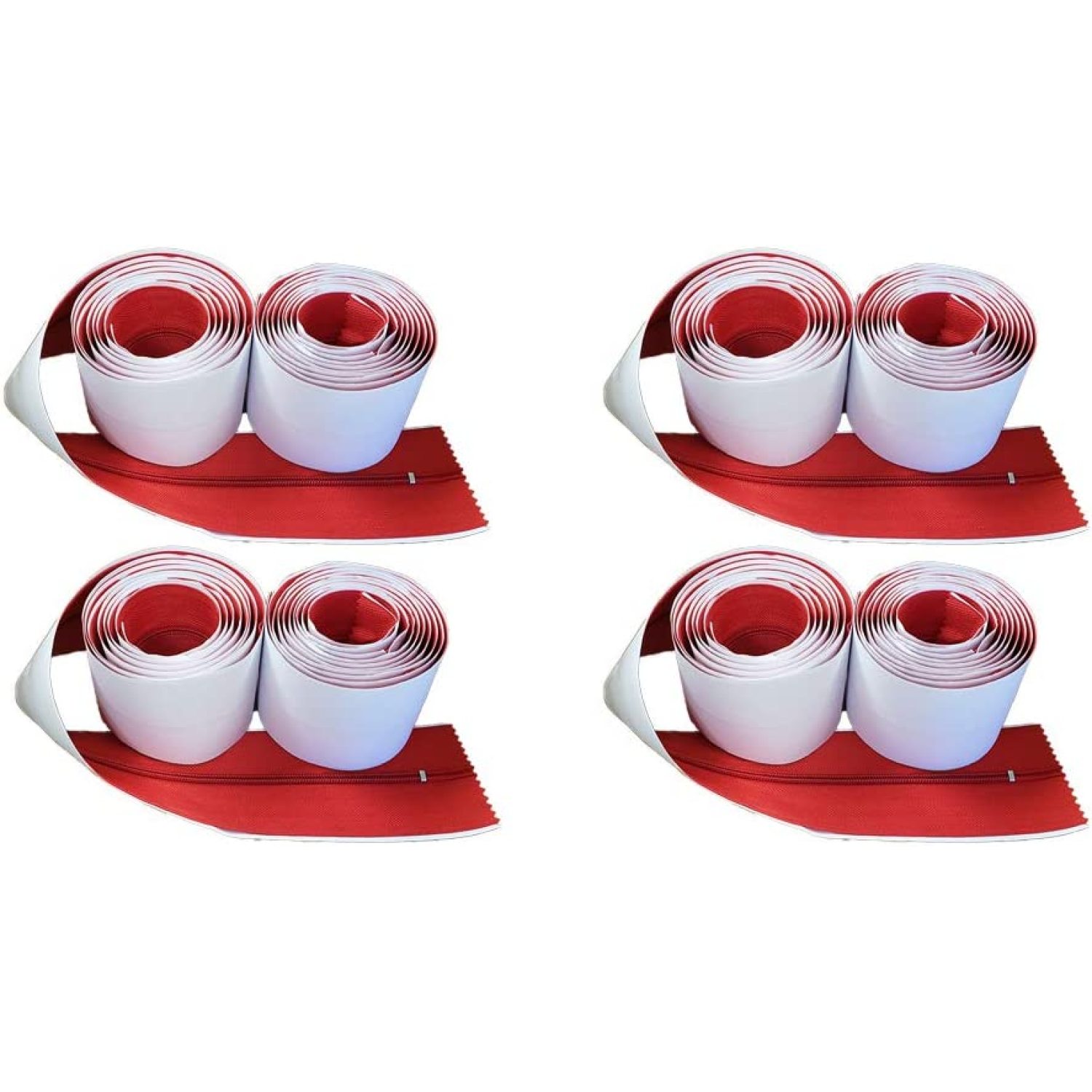 Gorilla Zipper Door Containment Zipper HeavyDuty 2 Pack x 4, 8 Zippers