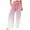 Pink, variant on BLVB Palazzo Pants for Women Gradient Print Loose Wide Leg Lounge Pants High Waist Casual Beach Trousers