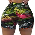 thumbnail image 2 of Picia bass Printed Workout Shorts for Women Seamless Scrunch Butt Lifting High Waisted Yoga Gym Booty Running Moisture-wicking Short Pants-Medium, 2 of 8