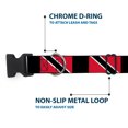 thumbnail image 5 of Buckle-Down Pet Collar, Dog Collar Plastic Buckle, Trinidad Tobago Flags Black Block, 7 to 8.5 Inches 0.5 Inch Wide, 5 of 8