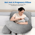 thumbnail image 6 of RUPOUN Pregnancy Pillow U Shaped Full Body Soft Maternity Pillow 70 Inch with Removable Velvet Cover, 6 of 8