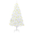 thumbnail image 1 of Charmma Artificial Christmas Tree with LEDs&Thick Branches White 59.1", 1 of 9