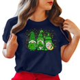 thumbnail image 1 of LSLJS Col Rond Imprimé Trèfle de Saint Patrick Manches Courtes Décontracté Ample Manches Courtes Col Rond Haut/chemise, Cadeaux pour Femmes, 1 of 4