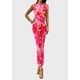 thumbnail image 5 of Vestido PRETTYGARDEN Floral sin Mangas de Malla Maxi Rosa Talle S, 5 of 5