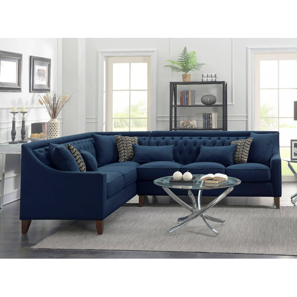 Chic Home Fulla Linen Modern, Sectional Sofa Modern Style