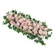 thumbnail image 1 of Arco de boda artificial con flores, arreglo floral falso, artesanía rústica de lujo. Rosa, 1 of 9