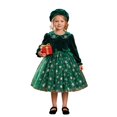 thumbnail image 3 of MEZZALL Outfit Sets Toddler Baby Girl Christmas Dress 2-Piece Velvet Long Sleeve Collar Snowflake Party Dress With Matching Beret Hat For Holiday Relaxed Fit Clothes Sets, 3 of 9