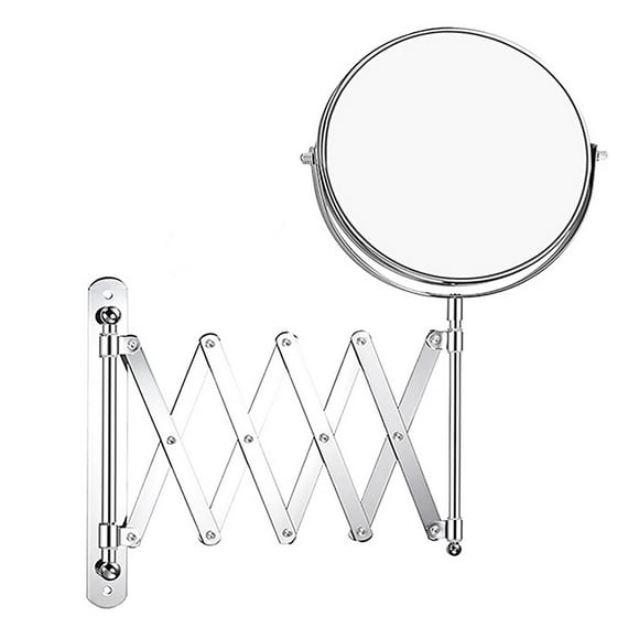 VOKE Wall Mounted Foldable Double Extendable For Bathroom Hotel & Dressing Use Makeup Makeup Vanity under 50 Light up Long Makeup That Magnify with Light 20x Light up Makeup with Power Cord Braid Hair