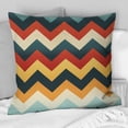 thumbnail image 2 of Designart "Nostalgic Chevron Comeback II" Chevron Printed Throw Pillow, 2 of 5