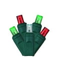 thumbnail image 1 of Vickerman 50 Red-White-Green Wide Angle LED Light on Green Wire 25' Christmas Light Strand, 1 of 1