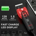 thumbnail image 7 of Solimpia Dog Hair Clippers Cordless Professional Pet Hair Trimmer Low Noise Rechargeable Machine, 7 of 7