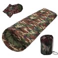 thumbnail image 1 of Outdoors Sleeping Bag Envelope Style with Hood for Outdoor Camping Backpacking and Hiking, 1 of 7
