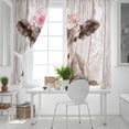 thumbnail image 5 of Brown Cow Blackout Curtains for Bedroom/Living Room, Vintage Animals Spring Floral Wooden Thermal Insulated Kitchen Drapes with Grommets, Light Blocking Window Treatment, 2 Panels 42" x 45", 5 of 7