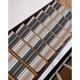 thumbnail image 3 of Vintage Stripes Stair Treads Non Slip for Steps Pink Black Blue Striped Retro Lines 4 Pcs Reusable Adhesive Stair Runner Mats for Dogs Elders Carpet Treads Rugs for Staircase 8x30 In, 3 of 7