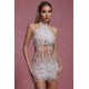 thumbnail image 2 of Vestido Bellabarnetten Ignacia sin mangas, gargantilla con lentejuelas y perlas, 2 of 7