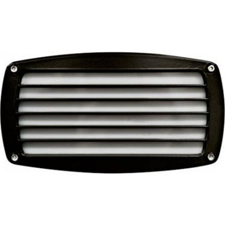 

Recessed Louvered Brick Step & Wall Fixture Black