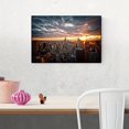 thumbnail image 4 of 1pc, New York City Sunset View Wall Poster, Modern Wall Canvas, Canvas Painting For Living Room Sofa Backdrop Bedside Decoration, Home Decor, 15.7*23.6in, Frameless, 4 of 4