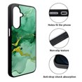 thumbnail image 2 of WIRESTER Shockproof Soft Rubber Cover Case for Samsung Galaxy A17 5G 6.7" 2025, Marble Gold And Green, 2 of 5