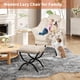 thumbnail image 3 of QinaQin Sillón lazy ergonómico con reposapiés plegable, funda removible y lavable, ideal para lectura y espacios pequeños, 3 of 9
