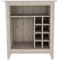 thumbnail image 2 of Gray Bar Cabinet With Six Wine Rack And Ample Open Shelf Space Generous, 2 of 2