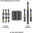 thumbnail image 4 of Spider Tool Holster - BitGripper v2 - Pack of Four - High Strength 3M Adhesive Drill add-on for Easy Access to six Driver bits on The Side of Your Power Drill or Driver!, 4 of 9