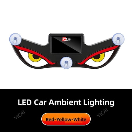For Audi Q5 LED Car Eye Atmosphere Light Solar Powered Type-C Charging Car Interior LED Light