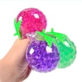 thumbnail image 4 of Grape Stress Relief Toy,Fruit Shape Bead Filled Squeeze Toy,Soft Sensory Pressure Relief Ball,Portable Hand Fidget Relaxation Toy,Tactile Stress Relief Toy For Desk Travel Home, 4 of 7