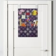 thumbnail image 2 of Folk Hanging Pocket Organizer, Abstract Traditional Ornament Violet Soft Tones Rhombuses Geometric Details, Printed Polyester Storage Bag with Pockets, 14" x 20", Purple and Multicolor, 2 of 2