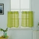 thumbnail image 2 of Cortinas con cenefa de gasa translúcida para habitación infantil Verde 74x90cm, 2 of 8