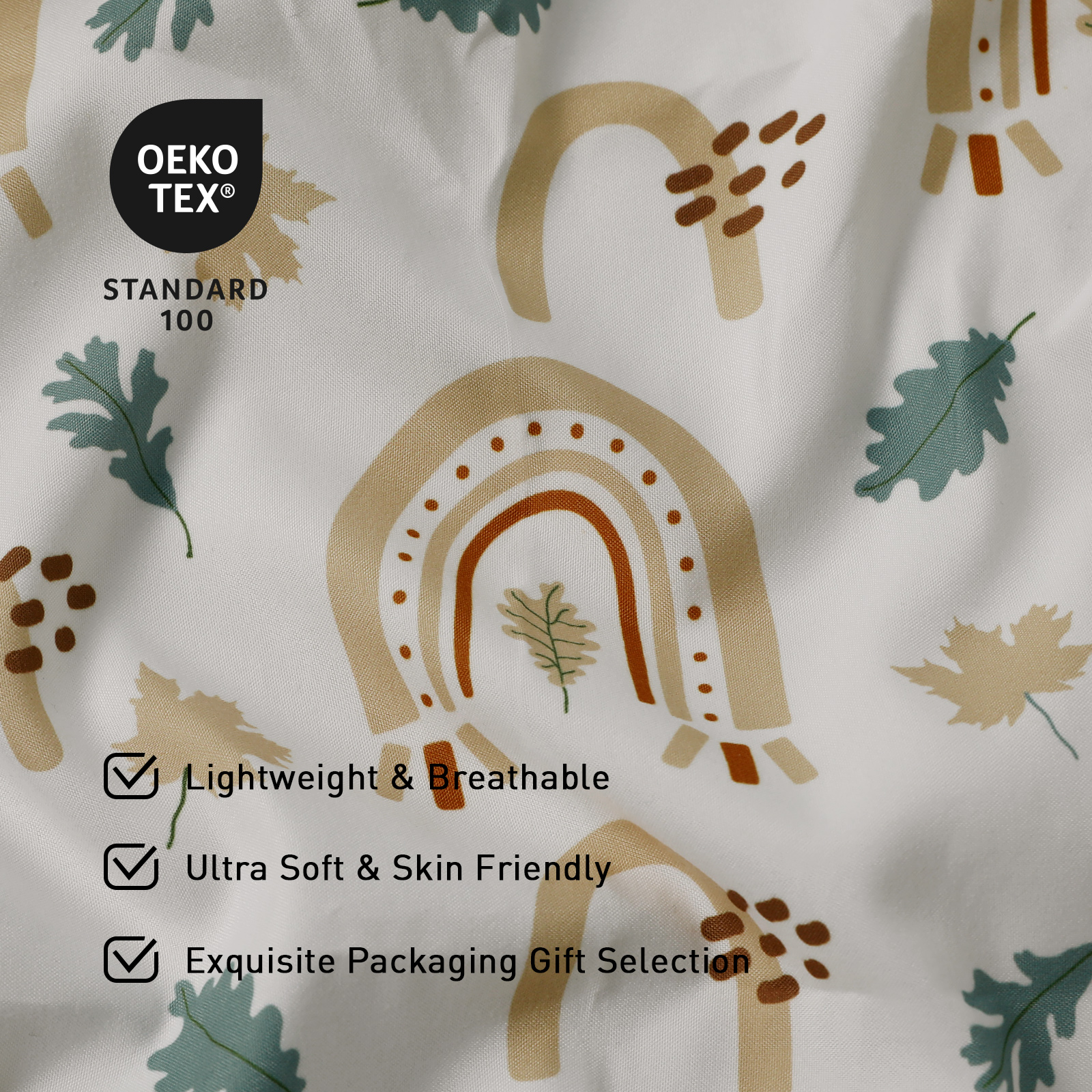 Gllquen Baby Mini Crib Pack N Play Sheets 2-Pack, Autumn photo 8