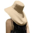 thumbnail image 4 of ZQUUVOU Sun Hat for Women Sun Protection Wide Brim Shawl with Neck Flap Hiking Visor Hat Outdoor Summer Beach Khaki, 4 of 5