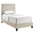 Anna Upholstered Bed with Nail Head Trim, Multiple Sizes and Colors
