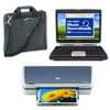 HP Pavilion 15.4" Laptop w/ HP DeskJet 3845 Printer, HP Nylon Case & USB Printer Cable