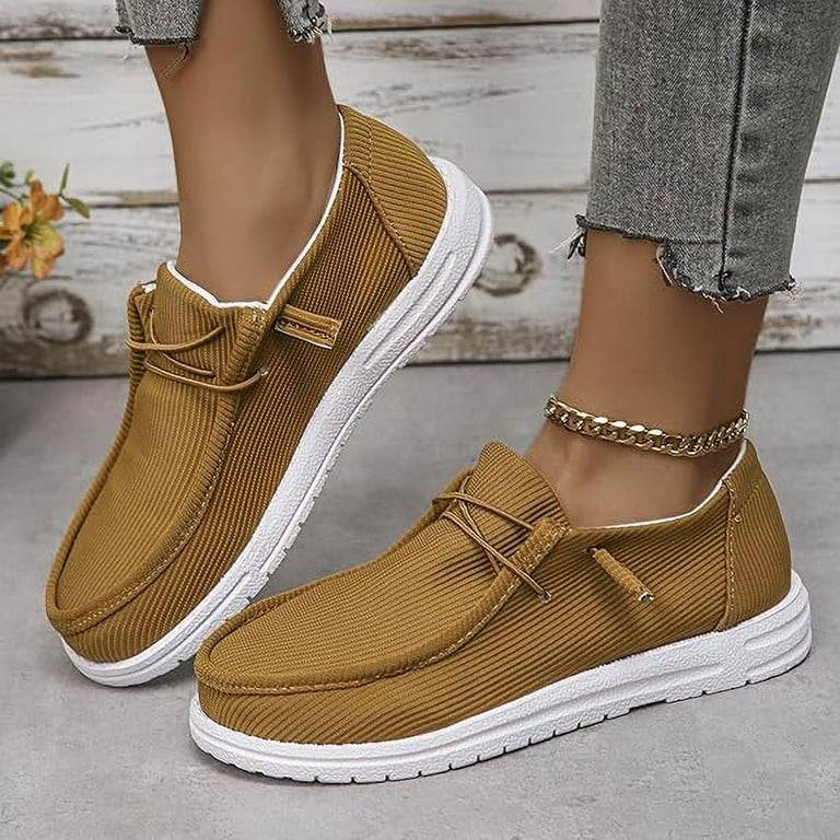 Womens Breathable Boat Shoes for Women, Womens Slip On Shoes