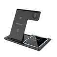 thumbnail image 2 of 3In1 Wireless Fast Charger Dock Soporte Para Los Auriculares De IWatch Smartphone Negro Sunnimix Cradle de carga inalámbrica, 2 of 6