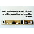 thumbnail image 1 of Custom Decals There Is Only One Way Aristotle Inspirational Quote Quote 15x30 Inches, 1 of 1
