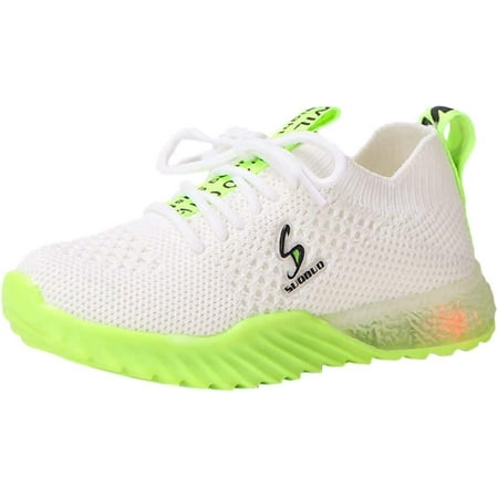 

QWZNDZGR Kids Shoes Boys Girls Led Luminous Light Up Candy Color Shoes Sport Run Easy to Wear Breathable Sneakers 1-6Years (Pink-06#A 3.5-4Years)