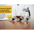 thumbnail image 6 of 3 Pcs Wine Stoppers Crystal Wine and Beverage Bottle Stopper Diamond Decorative Wine Bottle Stopper (Crystal), 6 of 6
