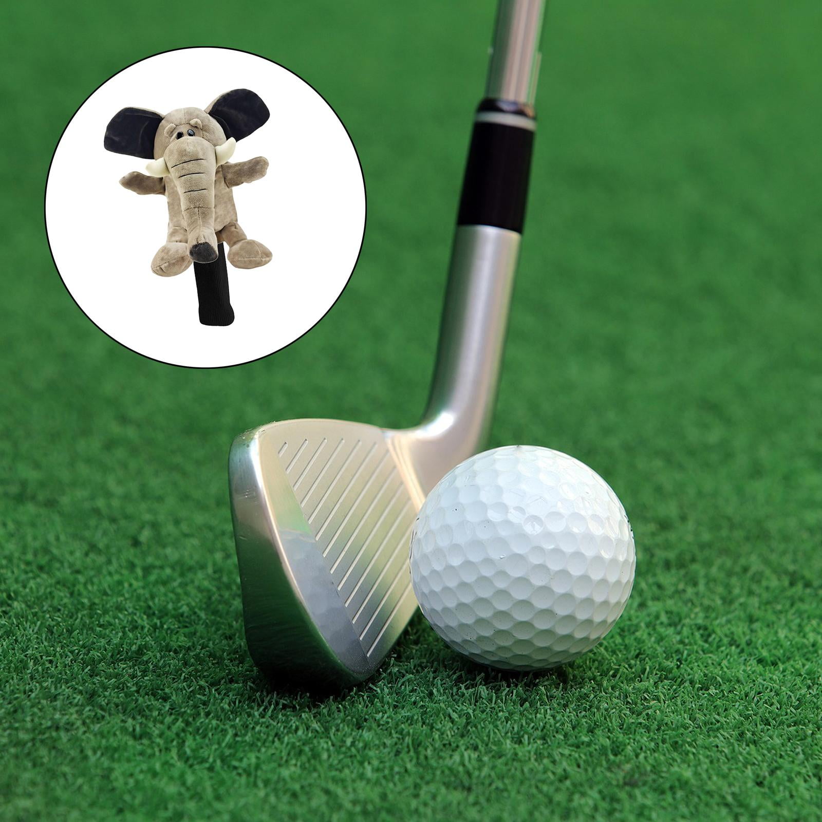 Axioma 2x Funny Golf Club Head Covers Cute Soft Plush Animals Wood Driver Headcover