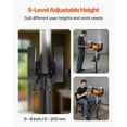 thumbnail image 5 of KFFKFF Pedestal Stand for Bench Grinder, Floor Vise with Mounting Plate of 12" x 10", Pedestal with 5-Stage Height Adjustability & Compartment for Grinding Wheel Storage, Robust Cast Iron Foundation, 5 of 9