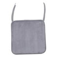 thumbnail image 4 of Chair Cushions with Ties, 1 Pack Seat Cushion, 13.7" Velvet Square Comfortable Dining Chair Pads, Removable Slip Resistant Kitchen Chair Seat Cushions (1PCS), 4 of 8
