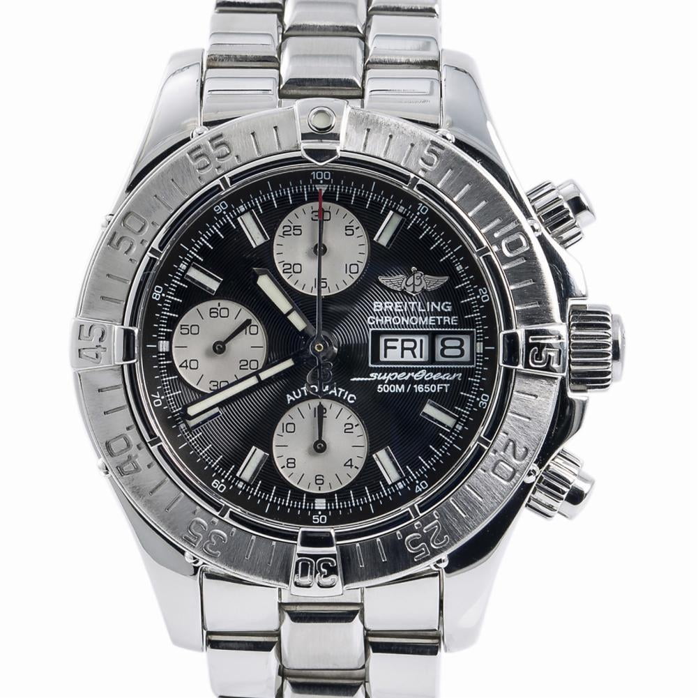 Pre-Owned Breitling Superocean A13340 Steel Watch (Certified Authentic \u0026  Warranty) - Walmart.com