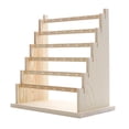thumbnail image 2 of Wooden Bracelet Holder Rack Hanger Earrings Stand Storage for Jewelry Organization and Display 6 Layer B, 2 of 8