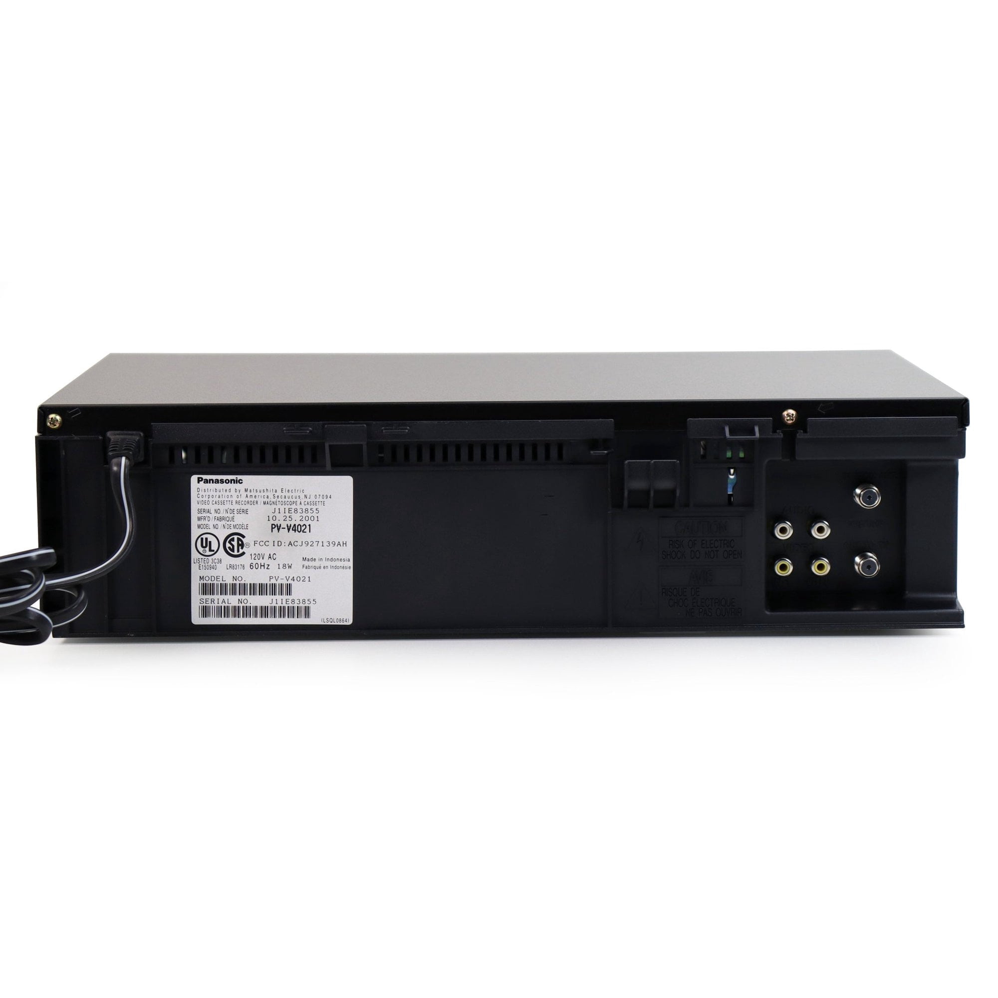 Panasonic 4-Head VHS Mono VCR (New) - Walmart.com
